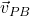 \vec{v}_{PB}