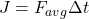 J = F_{avg} \Delta t