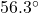 56.3^\circ