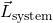 \vec{L}_{\text{system}}
