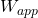 W_{app}