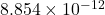 8.854 \times 10^{-12}