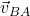 \vec{v}_{BA}