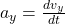 a_y = \frac{dv_y}{dt}