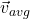 \vec{v}_{avg}