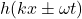 h(kx \pm \omega t)
